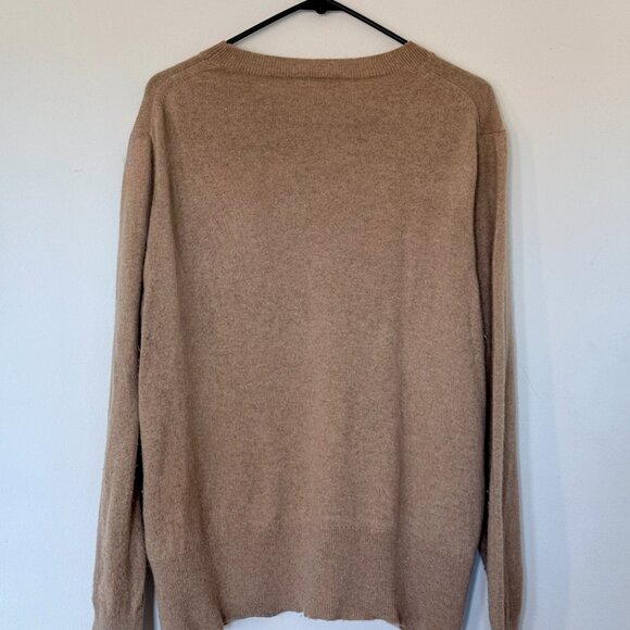 J. Crew 100% Cashmere Crewneck Sweater - Camel Heather / Size XXL - Picture 4 of 7